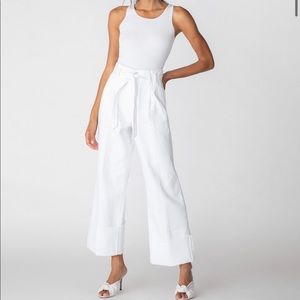 Women's White Wide-Leg Jeans